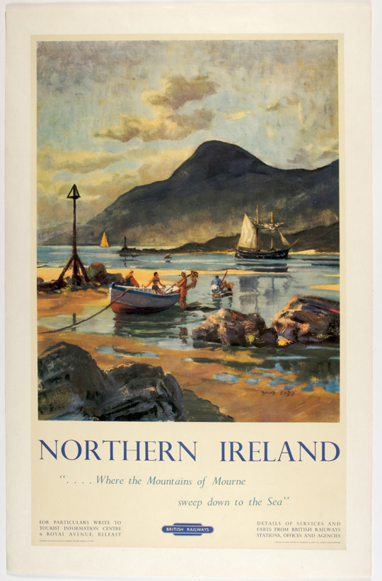 Northern Ireland. Where the Mountains of Mourne Sweep Down to the Sea. British Railways