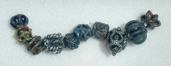 Glass Cable Beads from Co. Antrim